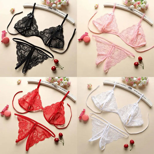 1set Lingerie Femme Sexy Women Lady Sexy Lingerie Lace Underwear