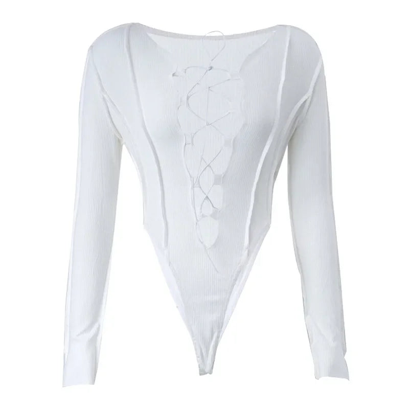 European and American women's summer new sexy cross-lace anti-car