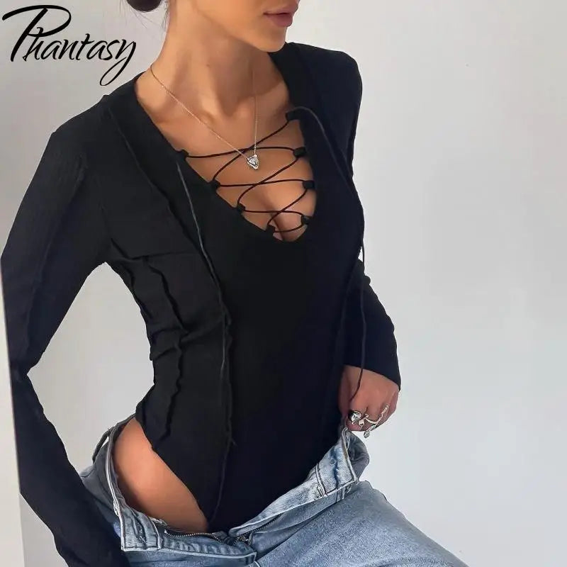 Phantasy Women Sexy Elegance Jumpsuit Street Designer Long Sleeve