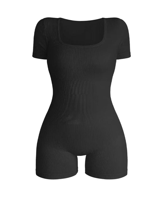 New Women Gym Wear Workout Clothing Bodysuits Short Sleeves Yoga