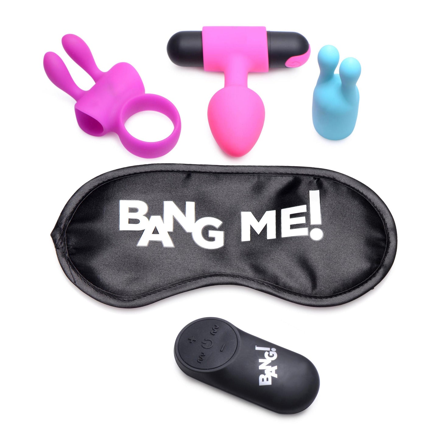 28X Birthday Sex Kit - C-Ring, Plug, C-Stim, Bullet, & Blindfold